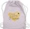 Turnbeutel Rucksack - Aufdruck selbst gestalten - Dein Wunschtext I Geschenk personalisiert Weihnachten I Vatertag I Muttertag I Geburtstag - Unisize - Pastell Rosa - taschen jga
