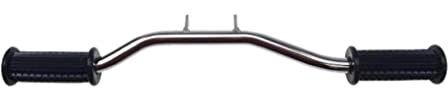 Fußrastenhalter mit Gummis Chrom – passend für Zündapp C, GTS, KS 50 Typ 517/529 (1971–1983) – stabiler Halter Ø 18 mm, 470 mm breit, 56 mm Befestigungsabstand