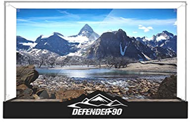 ALiquid Acryl Vitrine für Lego Defender 90 (10317), 3MM Acryl Schaukasten für Lego 10317 (Nicht Enthalten Klemmbausteine Set)