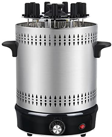 Horno Giratorio Automático Vertical De 1300 W, Horno De Kebab Vertical De 9 Pinchos Con Tiempo De 0-30 Minutos, Fácil De Limpiar, Máquina De Barbacoa Sin Humo, Para Cena Familiar