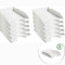 Officepaper - 10 Bandejas Oficina apilables, ECOGREEN Color Blanco Pastel - 10 Bandeja Organizador Escritorio - Bandeja portadocumentos