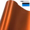 NewL 30 cm x 150 cm Orange gebürsteter Edelstahl Metallic Vinyl Folie Folie Matt Gebürstetes Chrom Auto Wrapping Folie Aufkleber Folie Folie Folie Aufkleber Bogen für Motor Laptop Möbel
