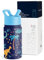 Simple Modern Trinkflasche Kinder mit Strohhalm | Sport Isolierte Edelstahl-Kindertrinkflasche für Kleinkinder Jungen und Mädchen | Summit | 415ml | Jurassic Jungle