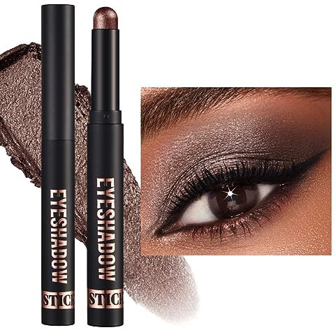 Ofanyia Set di ombretti in stick, ombretto opaco shimmer in stick, penna ombretto in crema dalla texture liscia, set regalo di ombretti ipoallergenici a lunga durata per il trucco degli occhi (09#)