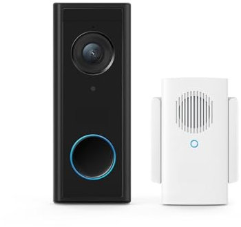 Security Battery Video Doorbell Kit Wire-Free Doorbell Wireless Chime Wi-Fi Connectivity 1080p Resolution