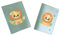 Protège carnet de santé personnalisé, idée cadeau personnalisable bébé, cadeau naissance original, Couverture Lion Jungle - CL0009b (Nacré Kaki)