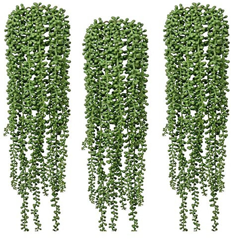 Sefdrert 3 Stück künstliche Sukkulenten zum Aufhängen