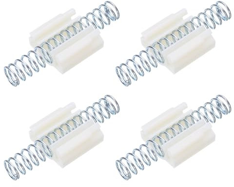 sourcing map 4pcs Bifold Door Hardware, Bi-fold Closet Door Hardware Repair Spring, Silver Tone