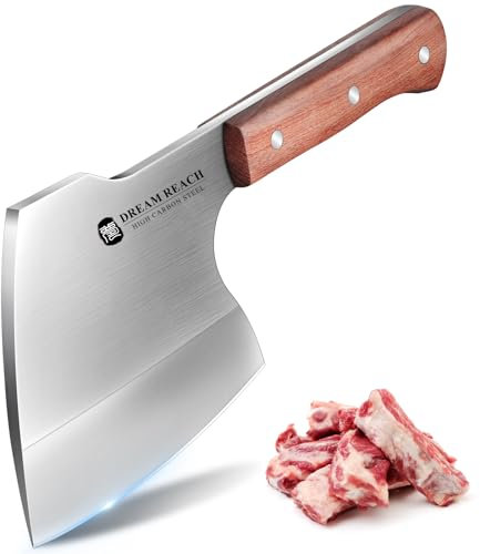 Dream Reach Heavy Duty Chef Knife Stainless Steel Kitchen Knife Full Tang Hand Forged Cooking Knife
