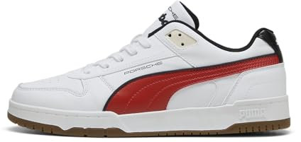 PUMA Shoes Herren Porshce Legacy RBD Game Schuhe, White-Red Fire, 12, 46 EU