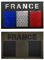 Infrarot Reflex Patch Mit Französischer Flagge, Taktischer Leuchtender Klettverschluss, Reflektierendes Set In Schwarz Und Grün