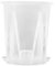 HFSAZJ Pots de fleurs en plastique transparent - Vase à orchidée respirant avec plateau - Utilisation en intérieur - 10 cm - Transparent
