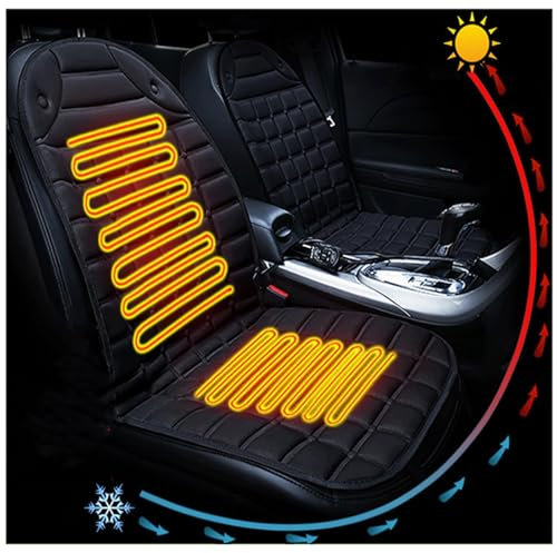Heizdecke 12v, Intelligente Steuerung 12v Auto Sitzheizung 12v, Bequem Universell Sitzbezüge, Winter und Herbst,Nr.3-1Packung