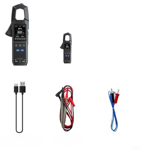 DMC-100 Zangen-Multimeter, Zangenmessgerät DC/Wechselstrom, vollautomatisch, intelligent, hochpräzise, mit 5,1 cm Vollfarb-TFT-Bildschirm (mit)
