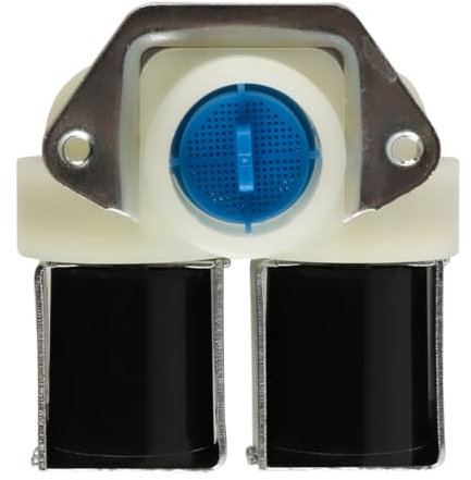 Tiardey Elettrovalvola Doppia per Lavatrice, valvola di Ingresso AC220-240V, frequenza 50/60Hz, elettrovalvola Universale a Due ingressi e Una Uscita per lavatrici Completamente Automatiche