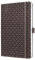 SIGEL J6123 Wochenkalender 2026 A5 braun, Hardcover, Gummiband, Stiftschlaufe, Einstecktasche, 174 Seiten, vegan, Buchkalender, Terminplaner Kalenderbuch Jolie