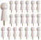 MOROBOR 20pcs Wooden Coat Hooks Shaker Pegs Decorative Coat Peg Natural Wood Hook, Screw-On Hat Hook for Doors, Stair Edges, Wardrobes