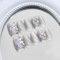 Grey Cat Eye Press on Nails Short Square with Butterfly Charms, Sculpting 3D Handmade French False Nails Press ons SXVME Butterfly Acrylic Fake Nails Natural for Women Daily Wear 30 Pcs