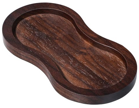 YBEATY Salz-und Pfeffermühlentablett Mühlenuntersetzer Tablett Aus Akazienholz Aus Holz Salz und PfeffermühlenZubehör RetroFarbe PfeffermühlenAblage für Badezimmer Küche Heimdekoration