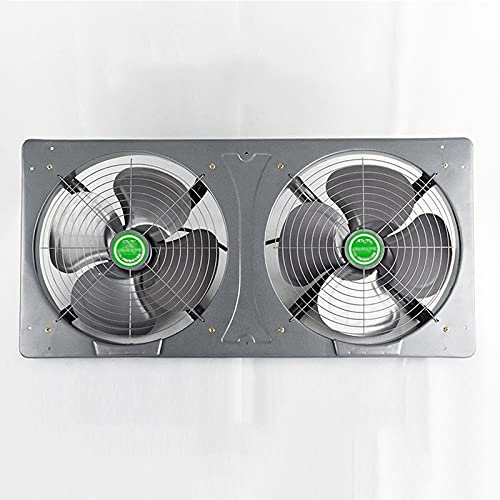 SaryEdge Ventilation Fans Kitchen Fume Extractor Wall-Mounted Double Ventilating Fan with Oil Collecting Box and Net Cover Household Two-Way Exhaust Ventilation (No Oil Box
