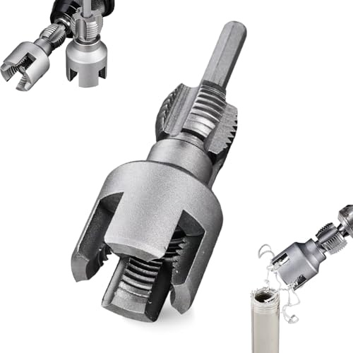 Integrated Internal & External Pipe Threading Tool, 1/2'' and 3/4'' Water Pipe Internal and External Integrated Threader, Pipe Thread Cutting Tool,ffiziente Gewindeschneidwerkzeuge (1/2'')