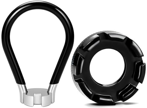 YAOYYG Llave para Radios De Bicicleta, Motocicletas Llave Universal Negra 8 VíasVehículos Eléctricos, Herramientas De Reemplazo De Llaves para Radios Bicicleta,Bici Bicicletas De Ruedas Rayos