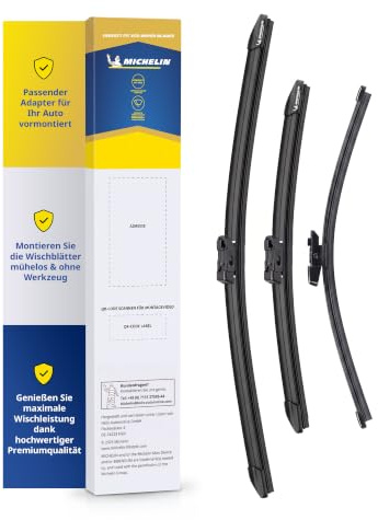 MICHELIN Perfect Fit 109H Scheibenwischer Set 650/400mm + 335mm | Kompatibel mit: Seat Ibiza VI [01.17->], Leon III [09.12>].