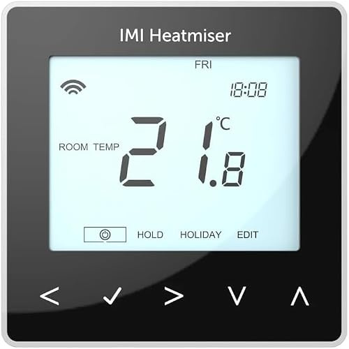 IMI Heatmiser neoStat V3 - Wired Programmable Thermostat - (Latest Version) - EVO (Black)