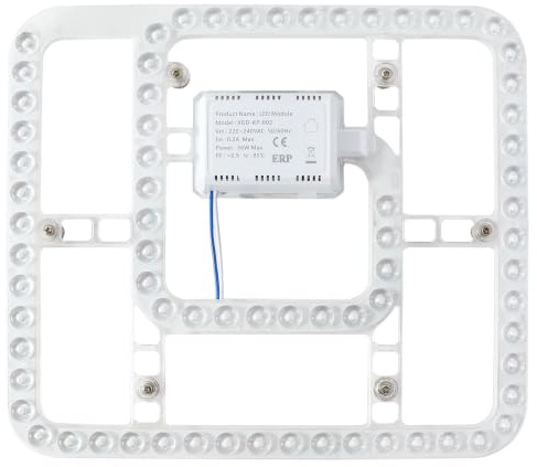 HAOLEDI Kit de Actualización de Luz LED para Techo, Repuesto para Ventilador de Techo, Regulable en 3 Temperaturas de Color 3000K/4000K/6000K (36, Vatios)