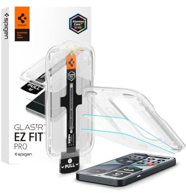 Spigen EZ Fit Pro Schutzfolie [2 Stück] für Nothing Phone (4a) | Gehärtetes Glas, Kristallklar, Hochauflösend, Präzise Berührung, Kratzfest, Hüllenfreundlich, 10H+ Härte Folie