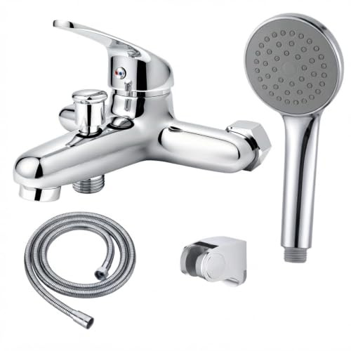 Grifo Bañera - Grifo Bañera y ducha - Monomando ducha - Grifo ducha | Set Grifo de Bañera - incluye todo lo necesario para su montaje - conexiones universales