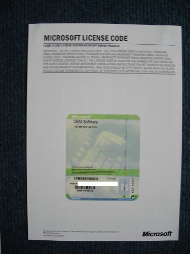 Microsoft Windows Small Business Server 2003 - Licence - 5 device CALs