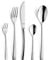 KUPPELS | Besteckset SOUL 30-teilig | Raffiniertes Besteck Set 6 Personen | Hochglanzpoliert | Edelstahl | Spülmaschinengeeignet | Essbesteck | Wellenschliff Messer