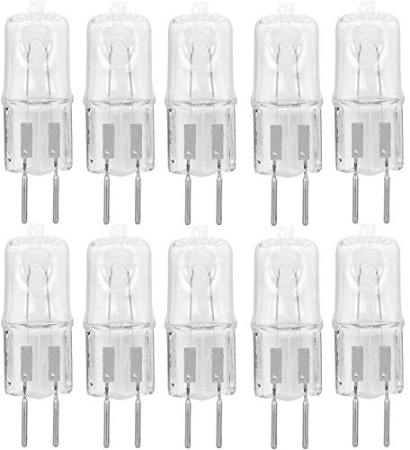 10 Pack Halogen Light Bulb Electric Oil Warmer Bulb Clear Lens Dimmable Q35/G5.3/CL/120V G5.3 JCD 35 Watt 120 Volt Replacement Candle Warmer Oven Microwave Oil Aromatherapy Lamp Incense Diffuser