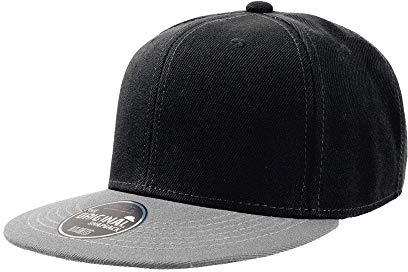 Atlantis Snap Back Cap AT603, Größe:One Size;Farbe:Black/Grey