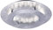 9620-21 Deckenleuchte Silber 1x LED-Board 18W/3000K IP20