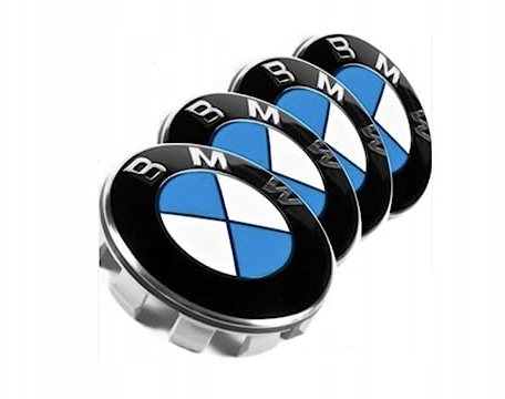 BMW Felgendeckel Buttons 4 x 68 mm passend für E34 E36 E39 E46 E60 1 3 5 7 8 Series