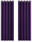 PONY DANCE Blackout Window Curtains - Thermal Insulated Curtain Drapes for Home Decoration Eyelet Top Drapery for Large Wide Window, 1 Pair, W 66 Inch x L 90 Inch, Purple