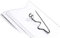 Durable Namensschild mit Nadel, 54 x 90 mm, transparent, Packung à 10 Stück, 860419