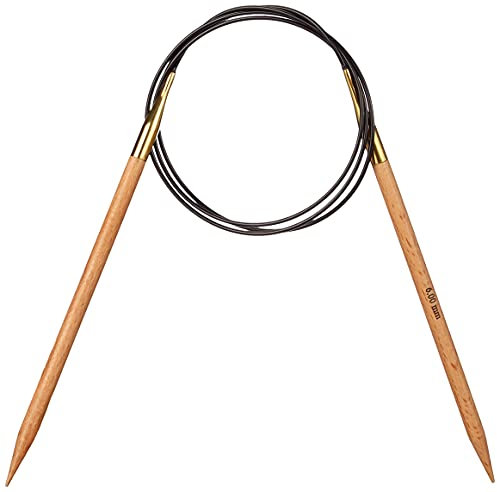 KnitPro Basix Birch Rundstricknadel, 100 cm Länge x 6.00 mm Stärken