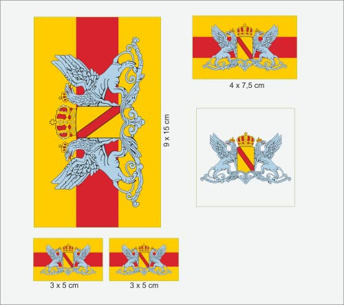 U24 Aufkleberbogen Großherzogtum Baden Aufkleber Set Flagge Fahne