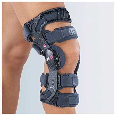 FGP - Ginocchiera funzionale a 4 punti per ACL/PCL/CI - M.4® S (nera) - XS, Sinistra