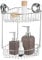 MaxHold No-Drilling Suction Cup Two Tier Corner Shower Basket - Vaccum System - Stainless Steel Never Rust - for Bathroom & Kitchen