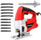 Hi-Spec 600W Power Electric Jigsaw with Quick Blade-Change Clamp & Variable Speed Control. Includes 10 Piece Saw Blades for Metal, Wood, & Plastics DIY Cutting & Sawing