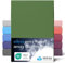 etérea Extra Jersey Topper Spannbettlaken 180x200cm - 200x220cm Kaktus bis 10 cm Höhe - 100% Baumwolle Spannbetttuch Oekotex Bed Sheets Leintuch Bettbezug Bettlaken Topper 180x200 cm - 200x220 cm Grün