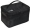 HOPEVILLE Extra großer Reise Organizer für Damen, Premium Kosmetiktasche und Kulturtasche für Unterwäsche, Kosmetik, Accessoires und Toilettenartikel (Schwarz)