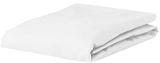ESSENZA Spannbettlaken Satin Weiß, 180x220 cm - 100% Baumwollsatin 220TC - Uni
