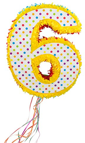 Folat Piñata * ZAHL 6 * für den 6. Kindergeburtstag
