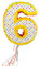 Folat Piñata * ZAHL 6 * für den 6. Kindergeburtstag