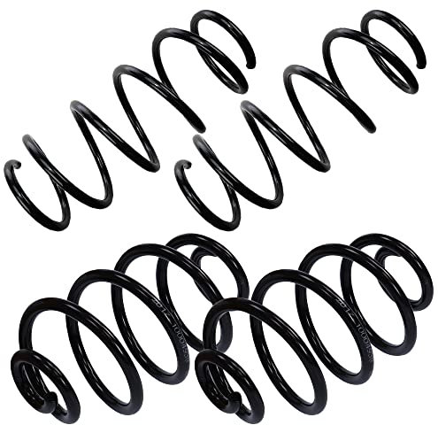 BESTPRICE 2x Fahrwerksfeder vorne Schraubenfeder links & rechts, 2x Fahrwerksfeder hinten Schraubenfeder links & rechts Kompatibel mit OPEL CORSA C (X01), CORSA C Kasten/Schrägheck (X01)